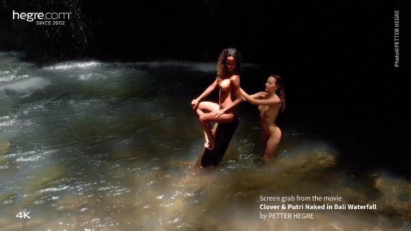 Clover and Putri Naked In Bali Waterfall filminden # 2 ekran görüntüsü