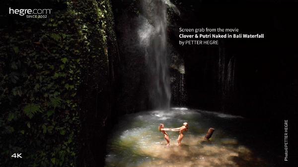 Clover and Putri Naked In Bali Waterfall filminden # 1 ekran görüntüsü