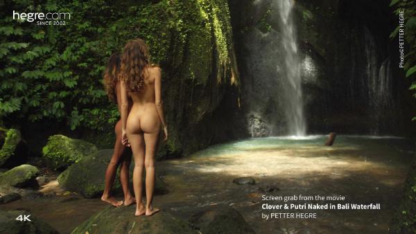 Tangkapan layar # 3 dari film Clover and Putri Naked In Bali Waterfall